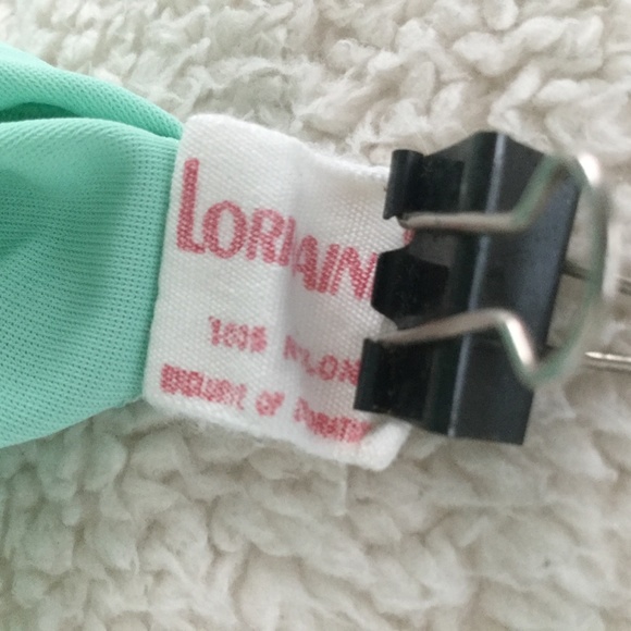 Vintage Lorraine Seafoam Green Short Sleeve Housecoat Robe - Sz Small - Picture 9 of 10